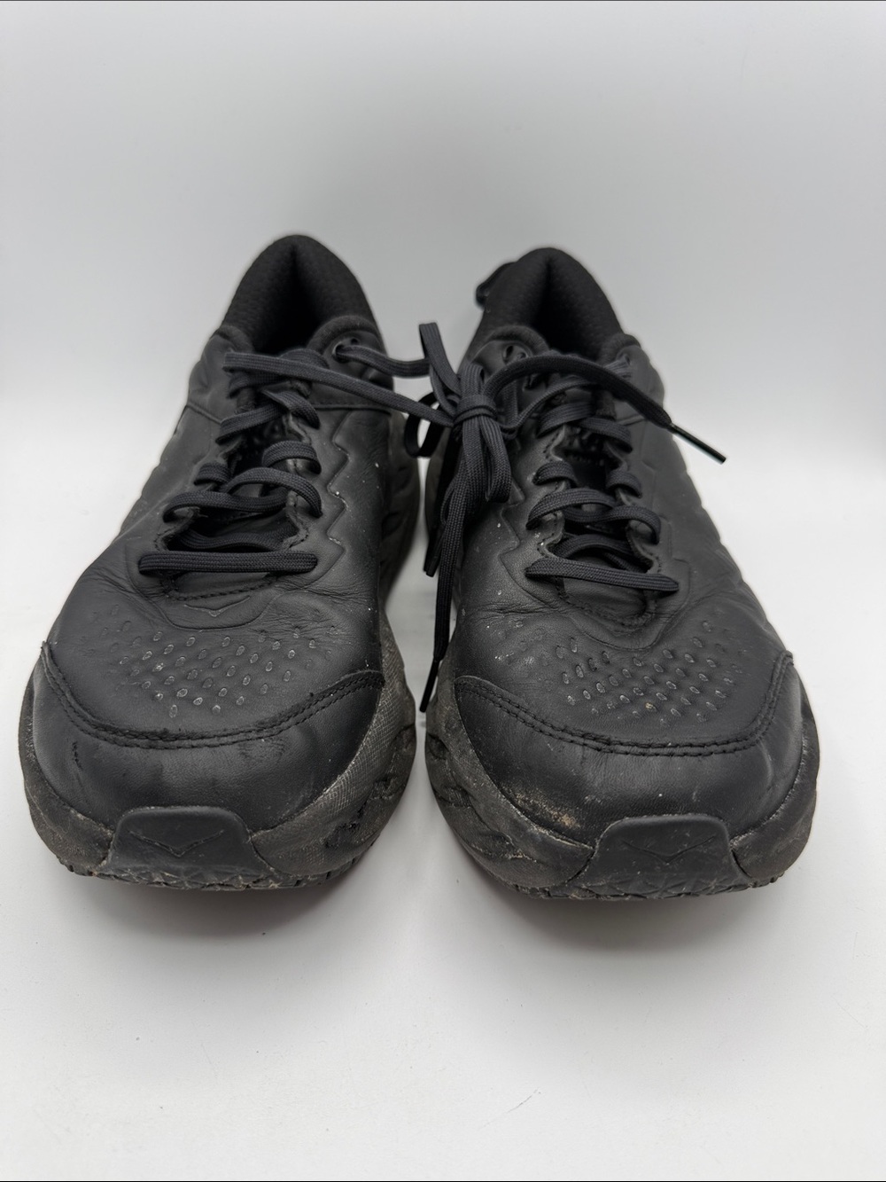 Hoka BONDI SR work shoe Men's 8.5 Black Cushioned Road Running Shoes S14 - Picture 2 of 6